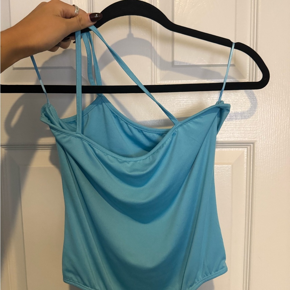 Superdown Asymmetrical, One Shoulder Bodysuit Fro… - image 3